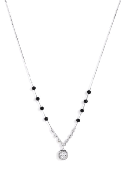 925 sterling silver mangalsutra with black beaded chain