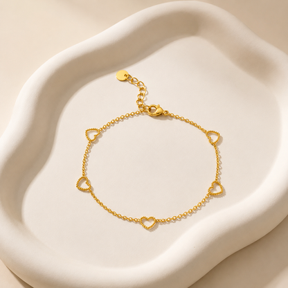 Minimal Heart Bracelet