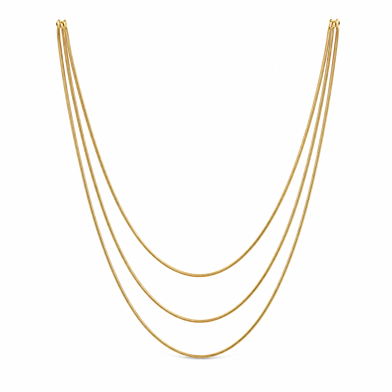 Demi Fine Triple Layer Snake Chain Necklace