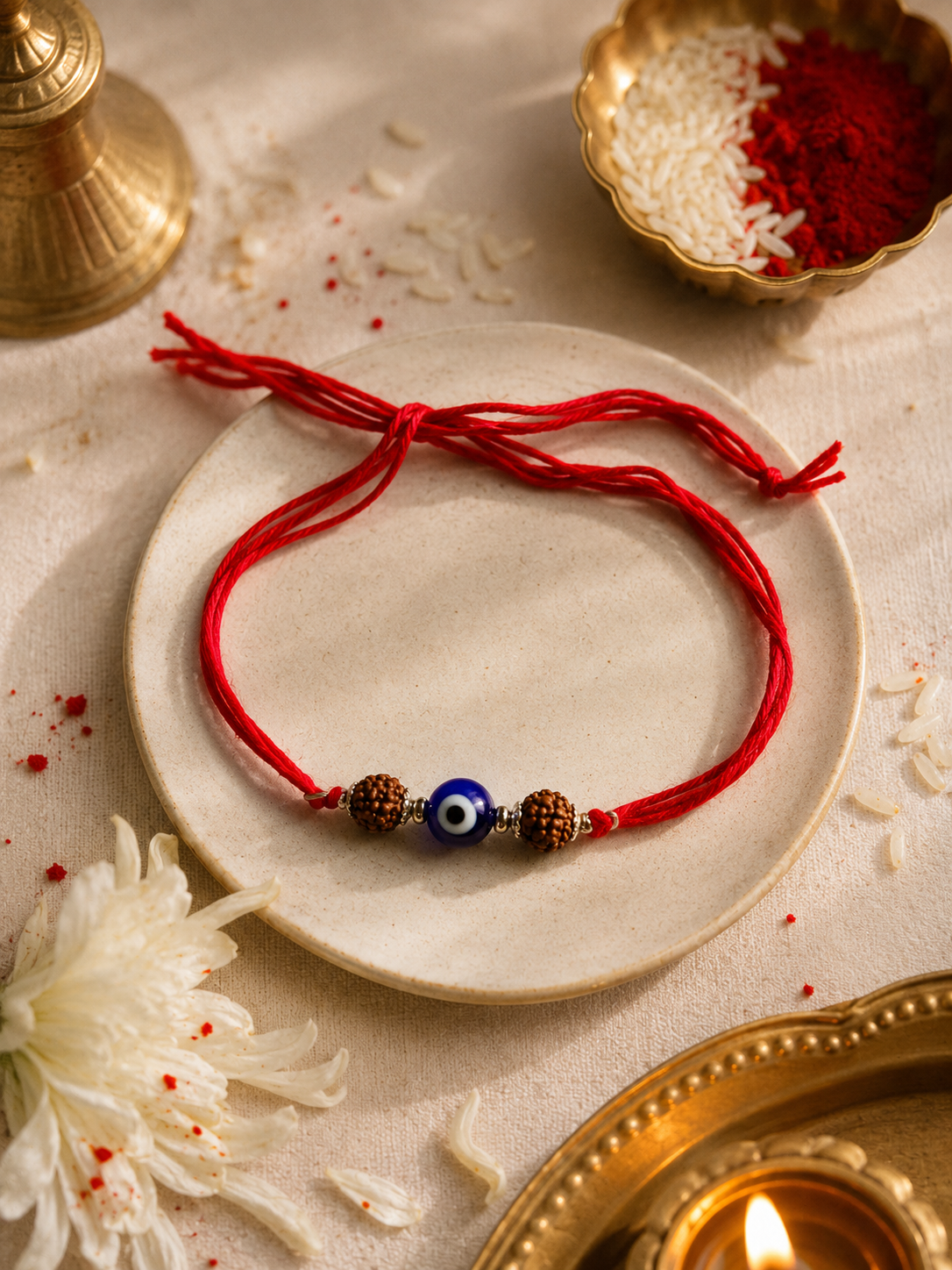 Evil Eye Rudraksha Rakhi