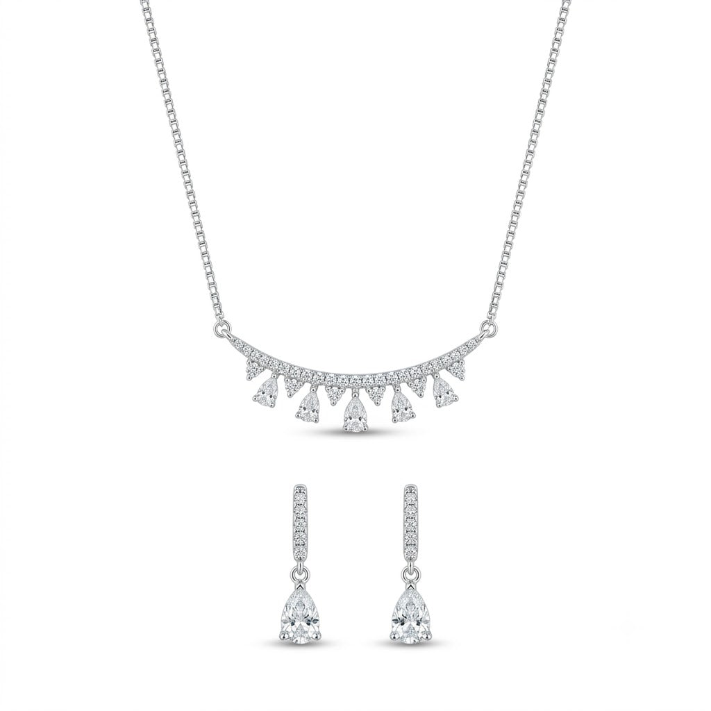 Sterling Silver Classic Solitaire Necklace