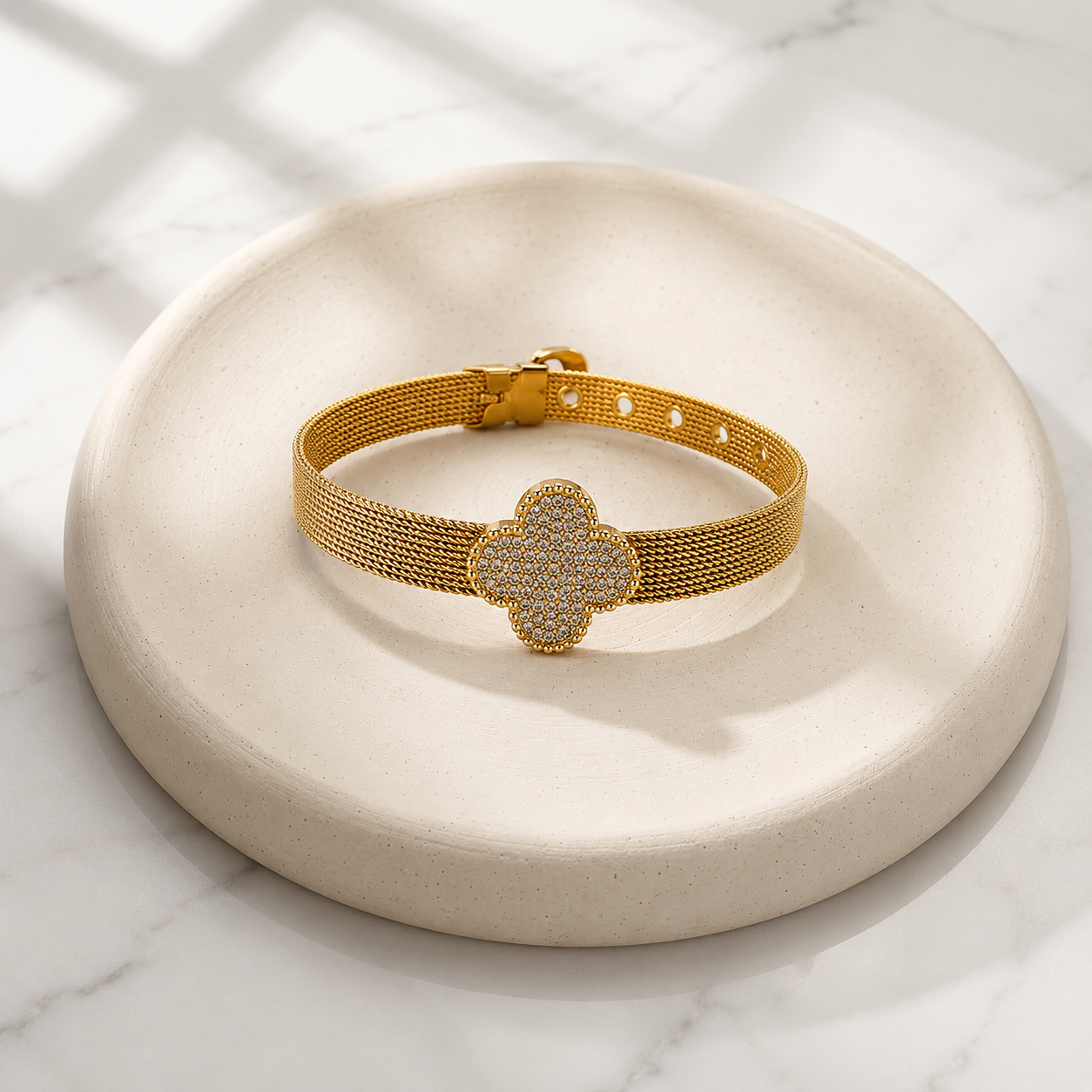 forME by MINOUS Clover Mesh Bracelet