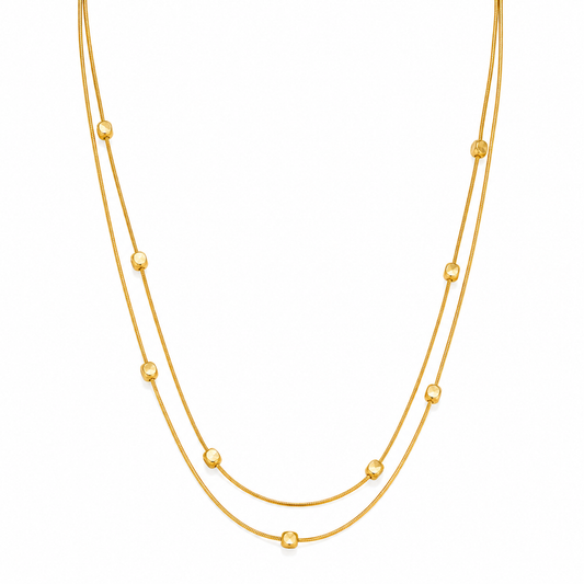 Demi Fine Dual Strand Bead Necklace