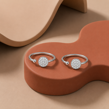 Sparkling Circle Toe Ring
