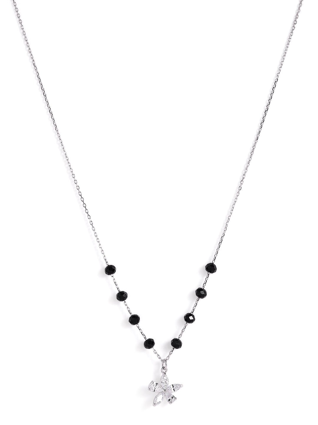 925 sterling silver mangalsutra with black beaded chain
