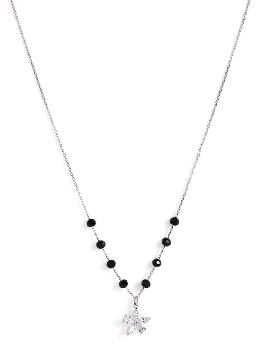 925 sterling silver mangalsutra with black beaded chain