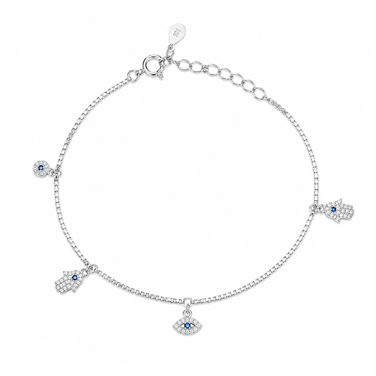 Silver Lucky Charm Kids Bracelet