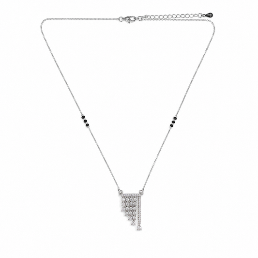 Silver Luxe Tassel Mangalsutra