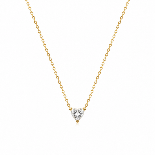 Demi Fine Heart Cut Solitaire Necklace
