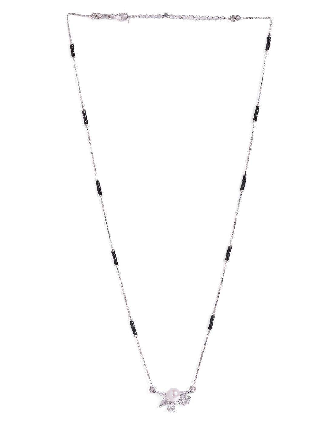 925 Silver Pearl Petals Forever MangalSutra