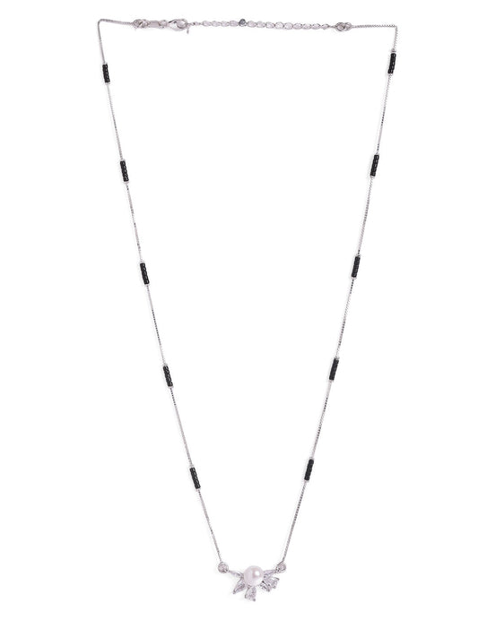 925 Silver Pearl Petals Forever MangalSutra