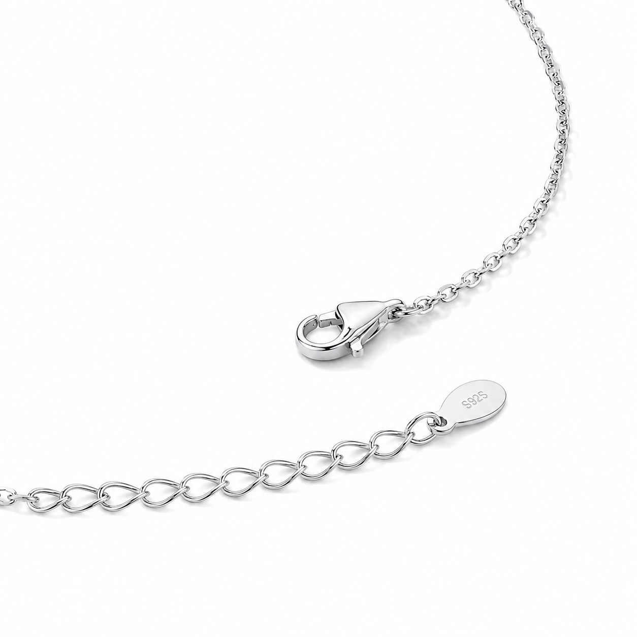Silver Classic Solitaire  Pendant
