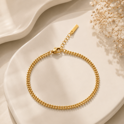 Double Bead Chain Bracelet