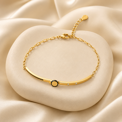 Black Accent Bar Bracelet