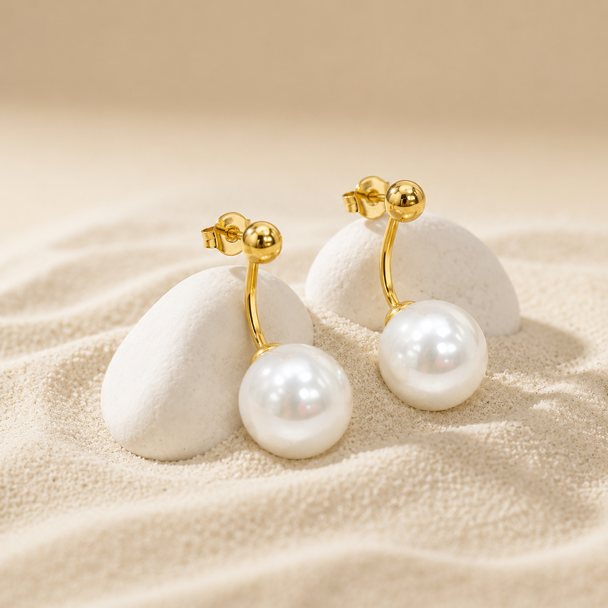 forME by MINOUS Classic Pearl Drop Stud Earrings