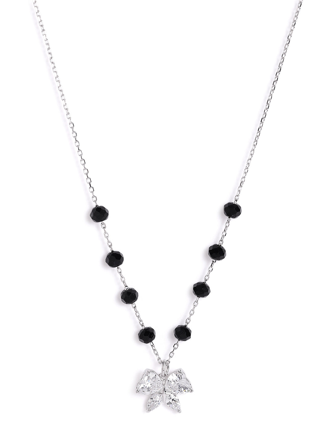 925 sterling silver mangalsutra with black beaded chain
