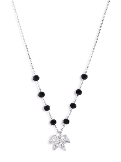 925 sterling silver mangalsutra with black beaded chain