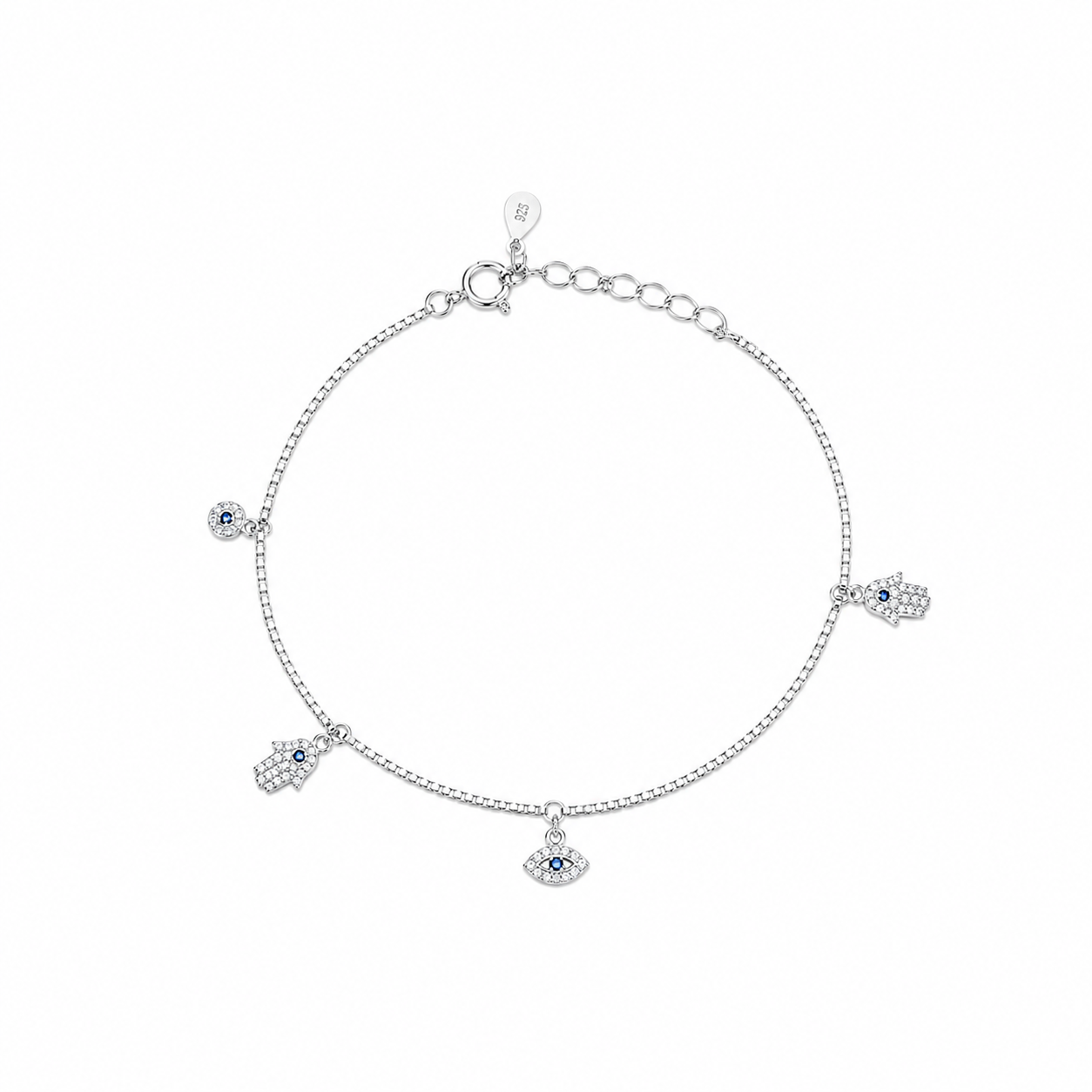 Silver Lucky Charm Kids Bracelet