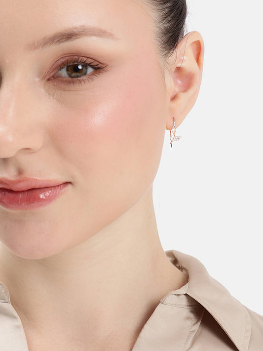 925 Silver Leaf Drop Earrings