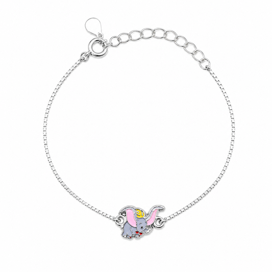 Silver Little Elephant Charm Bracelet