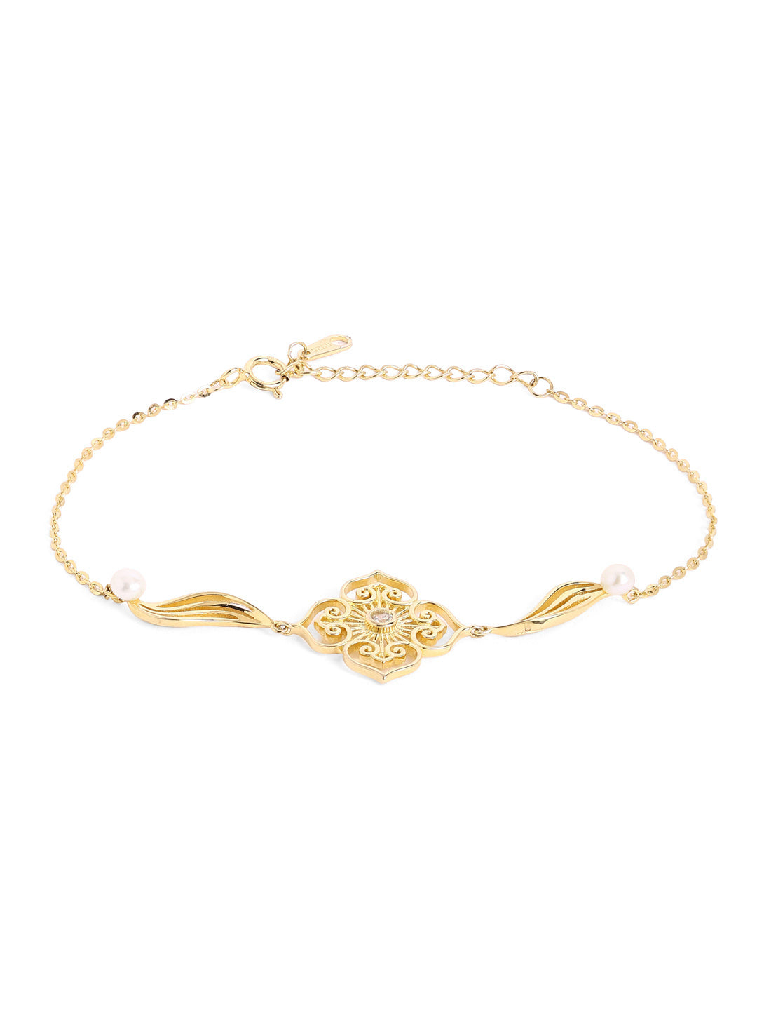 925 sterling silver gold finish bracelet 