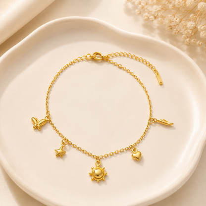 Sun & Stars Charm Bracelet