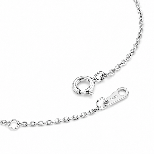 925 Silver PrismPop Baguette Crystal Necklace