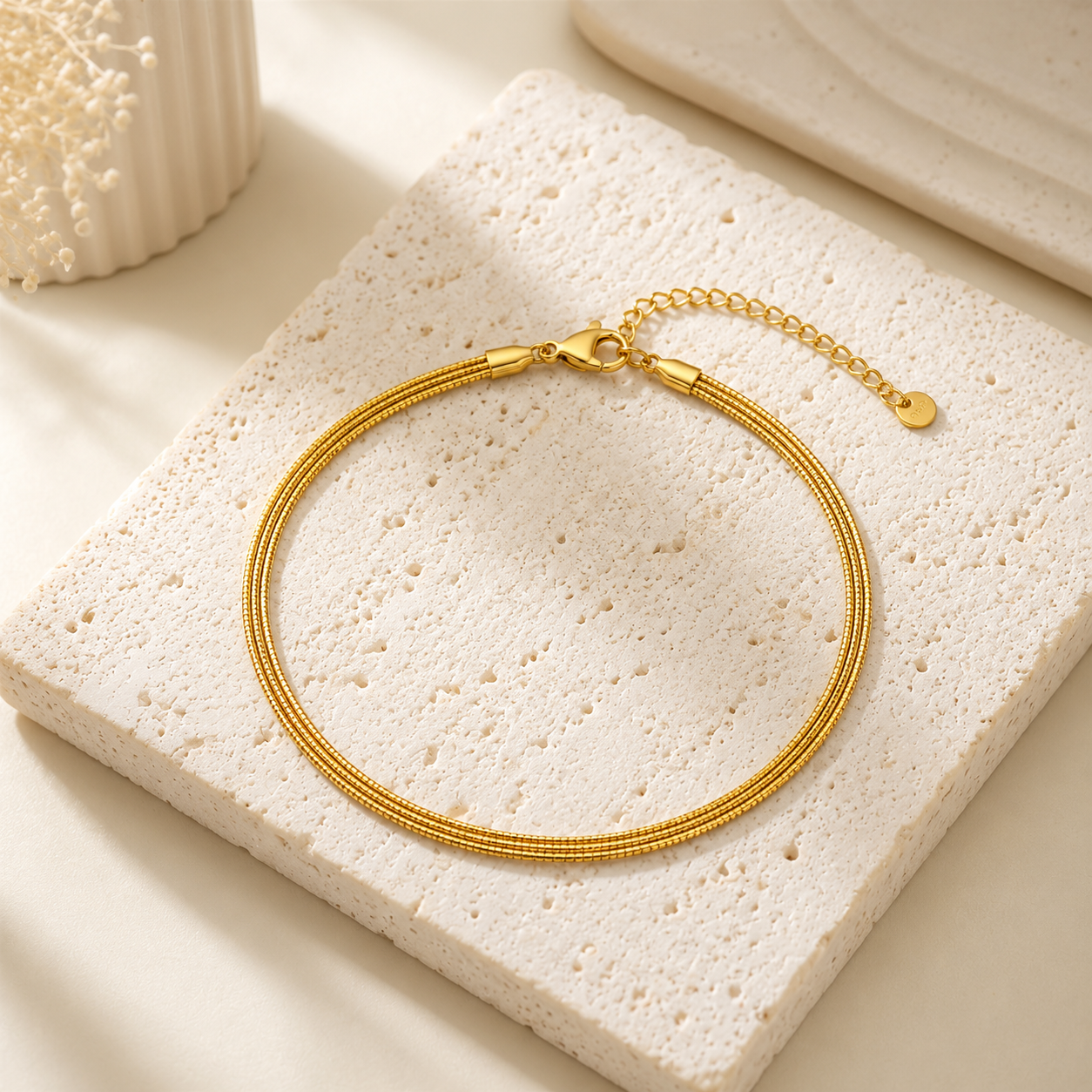 forME by MINOUS Triple Layer Snake Chain Bracelet