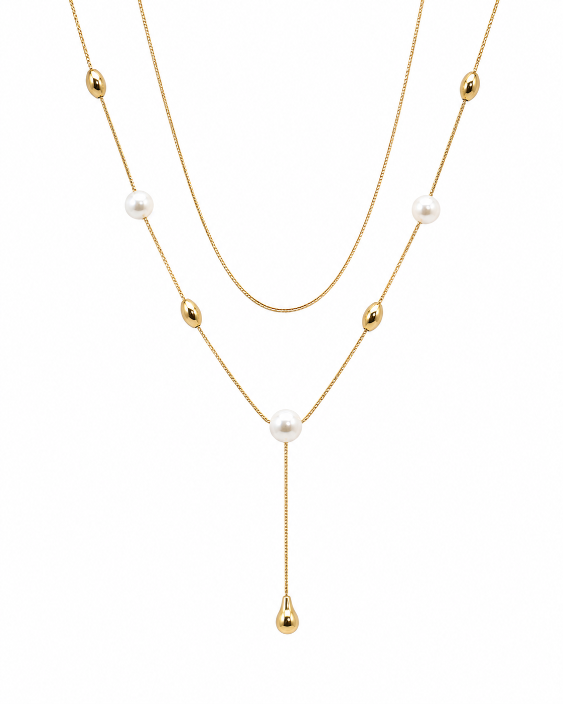 Demi Fine Pearl Layered Drop Necklace