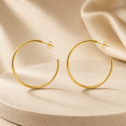 forME by MINOUS Sleek Gold Hoop Earrings
