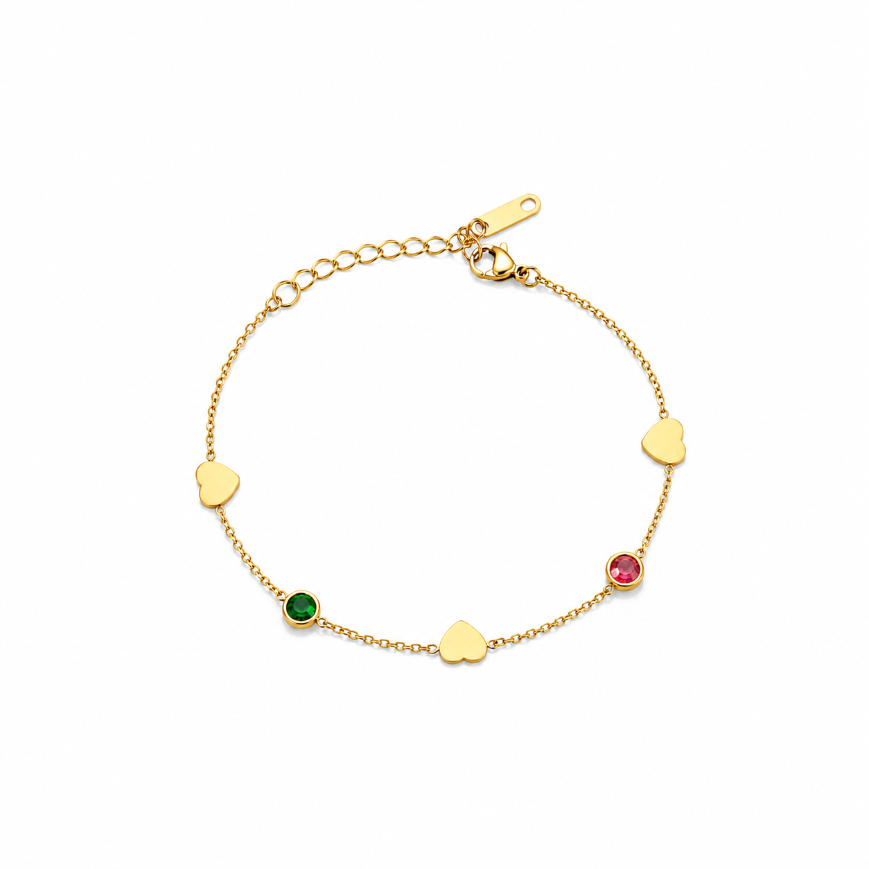 Demi Fine Heart & Crystal Bracelet