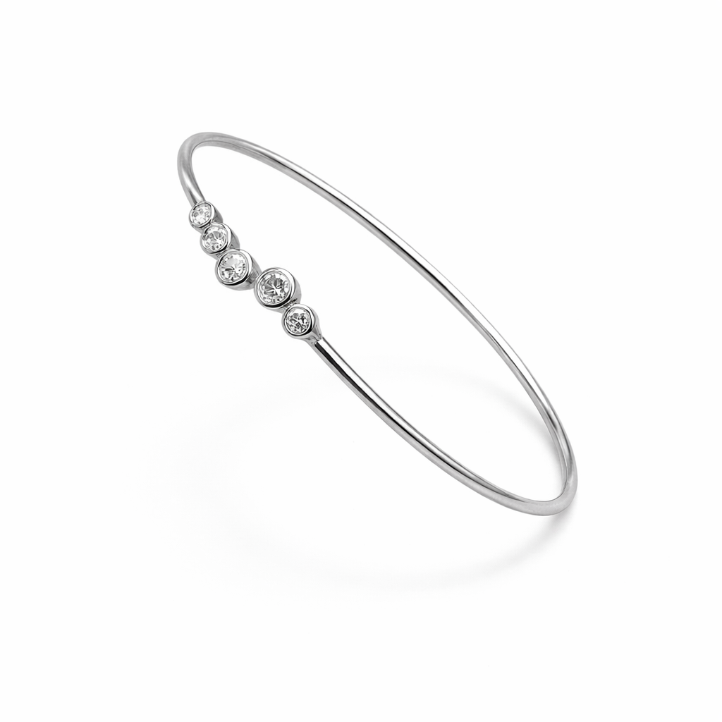 minimal bubble-stone cuff
