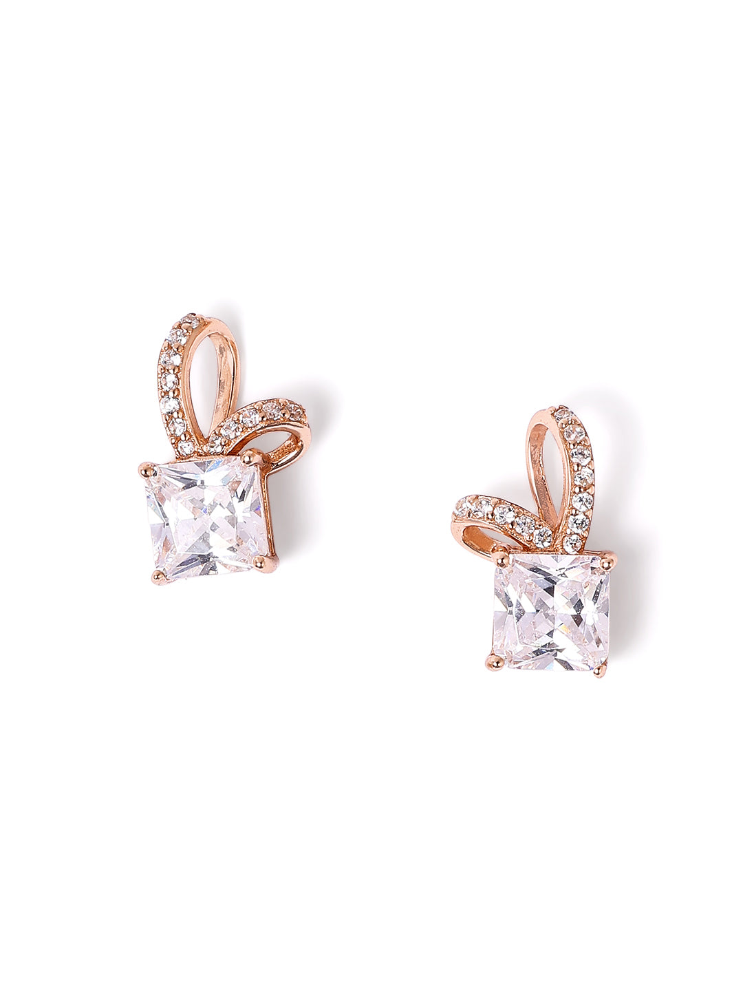 925 Silver Blush Bow Sparkle Jewelry Set