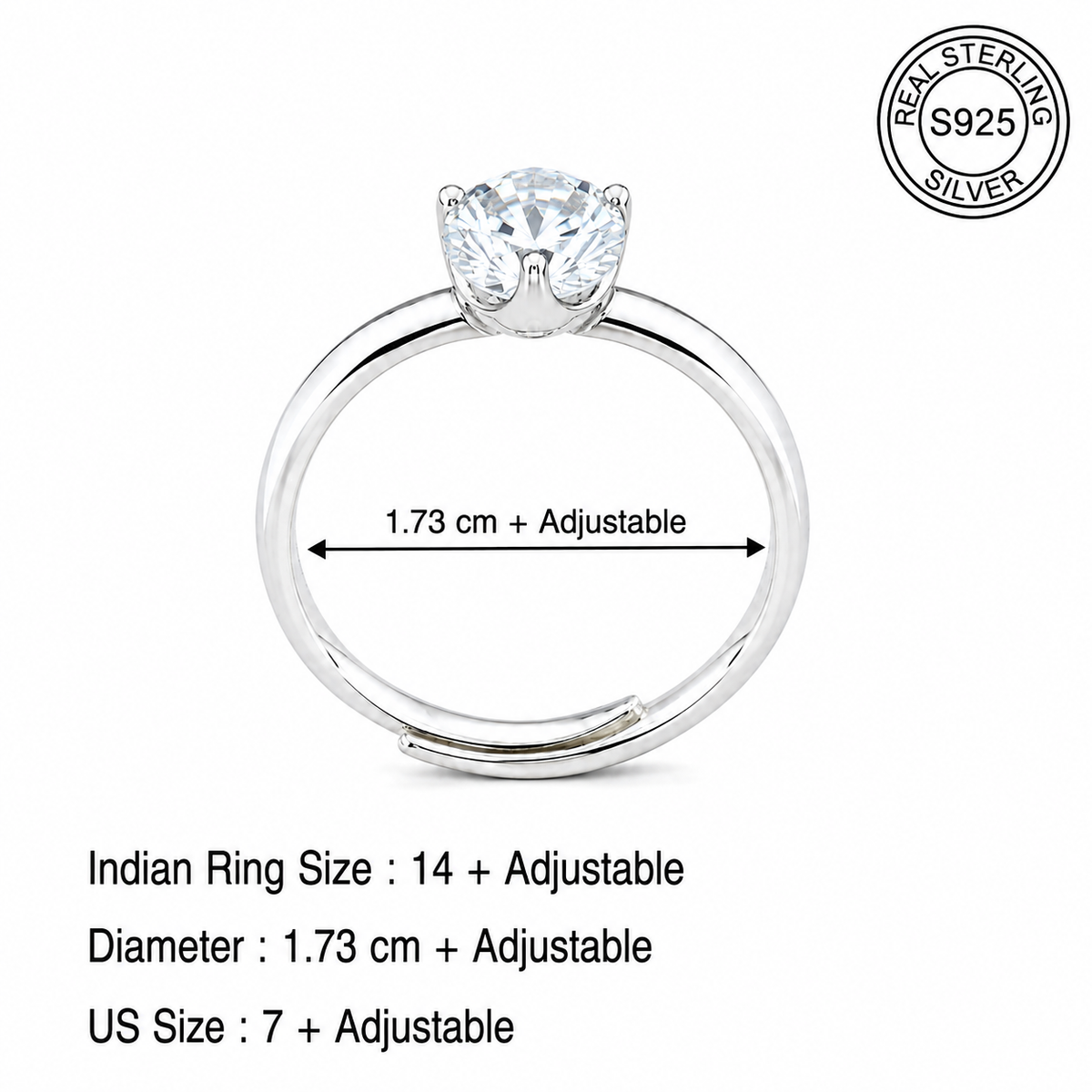 Elegant Solitaire Ring