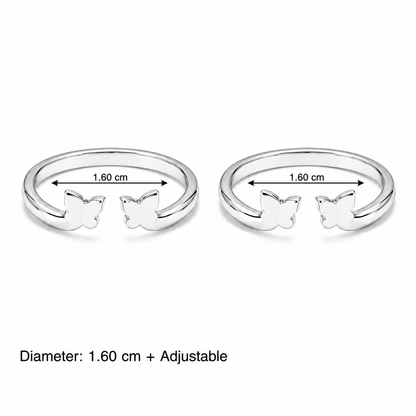 Minimal Butterfly Toe Ring