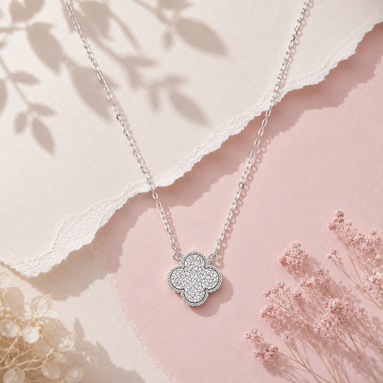 925 Silver Minimal Flower Silver Pendant