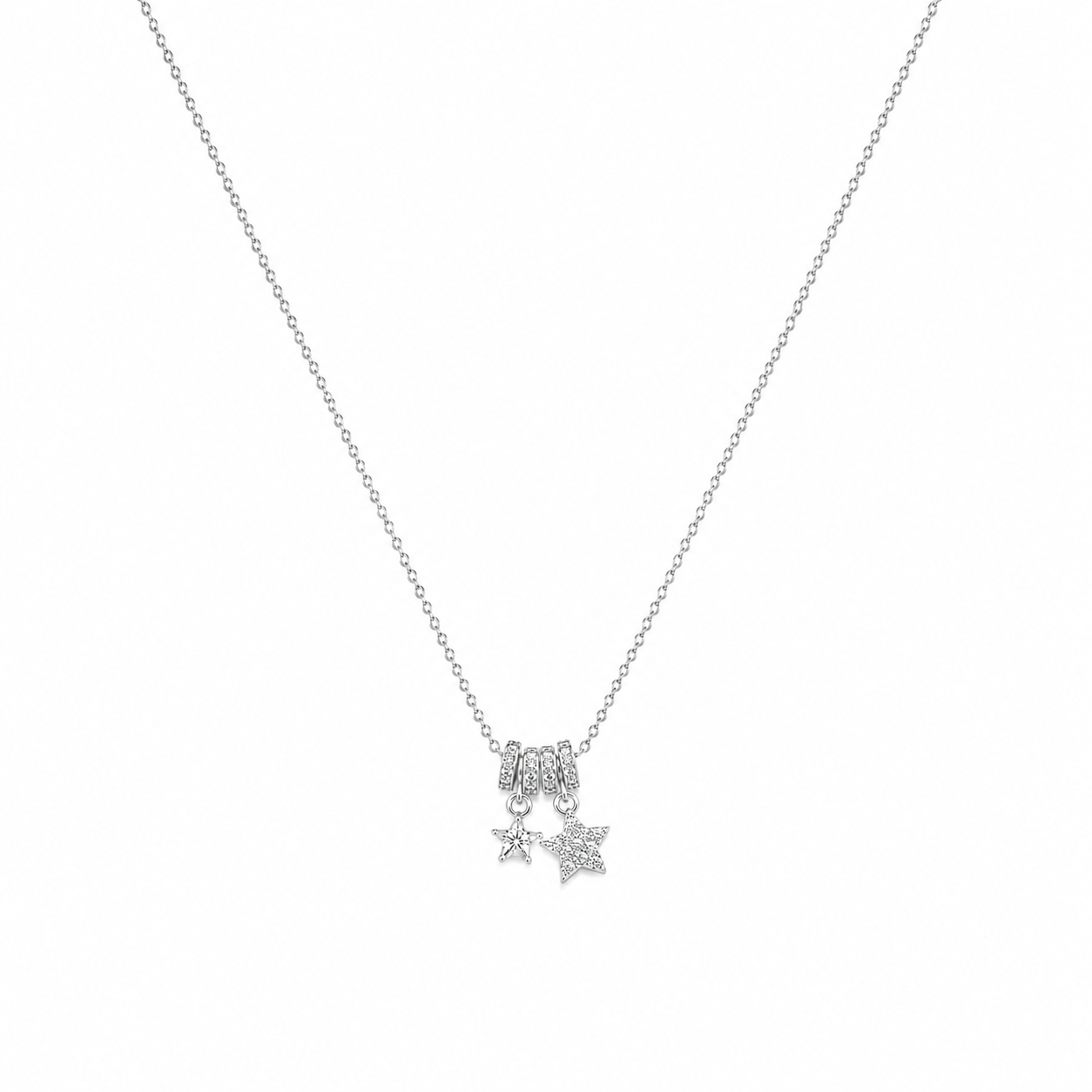 Silver Star Charm Necklace