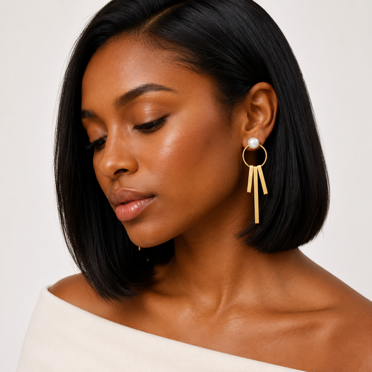 Demi Fine Pearl Tassel Drop Earrings