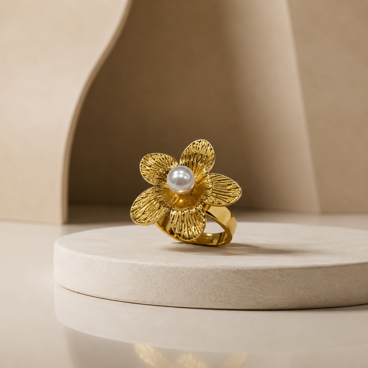 Demi Fine Pearl Blossom Ring