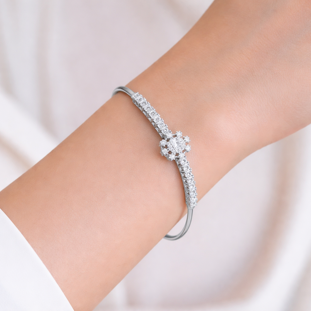 Snow Aura Open Cuff