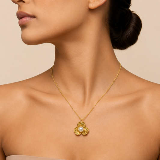 Demi Fine Pearl Blossom Pendant Necklace