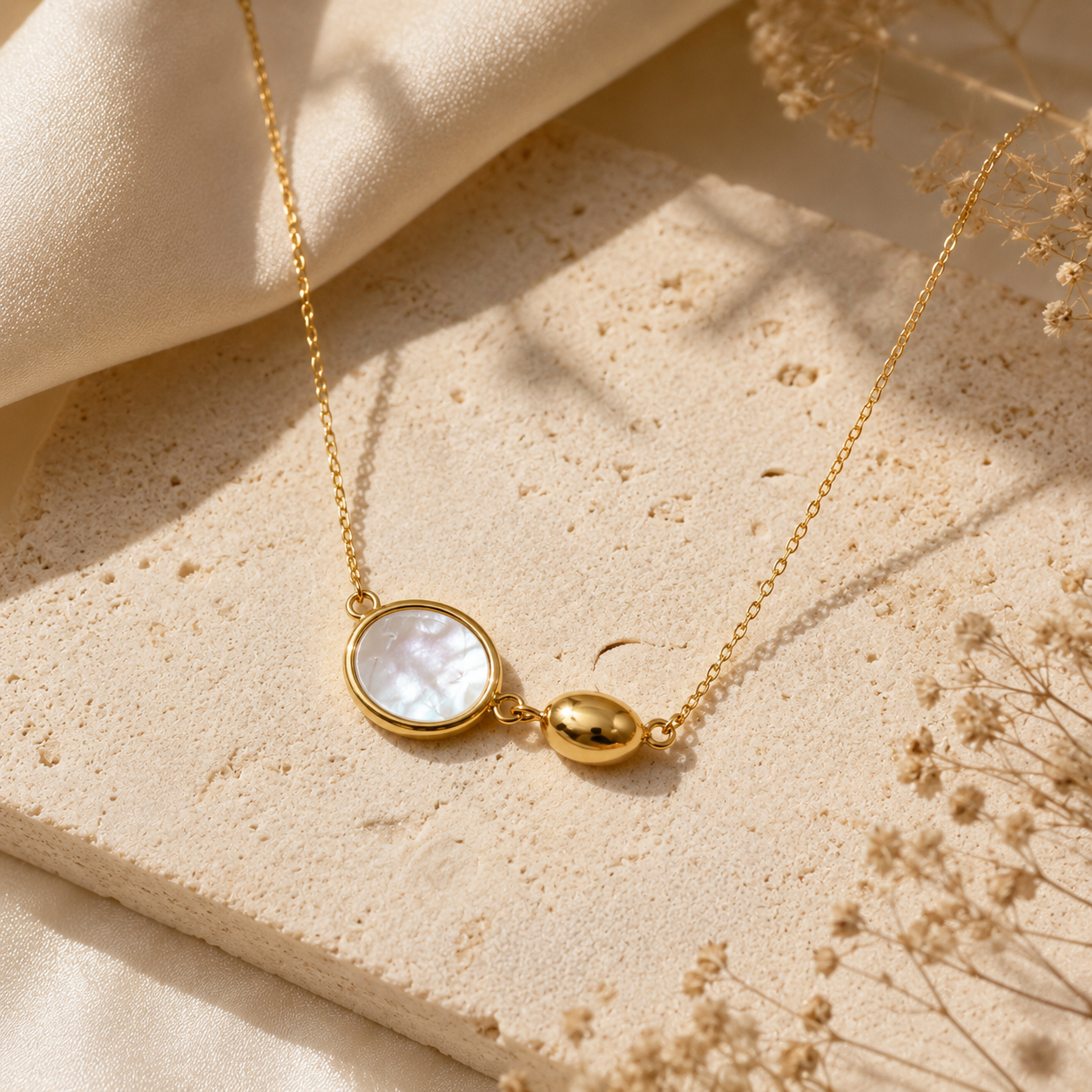Demi Fine Gold-Tone Mother of Pearl Necklace