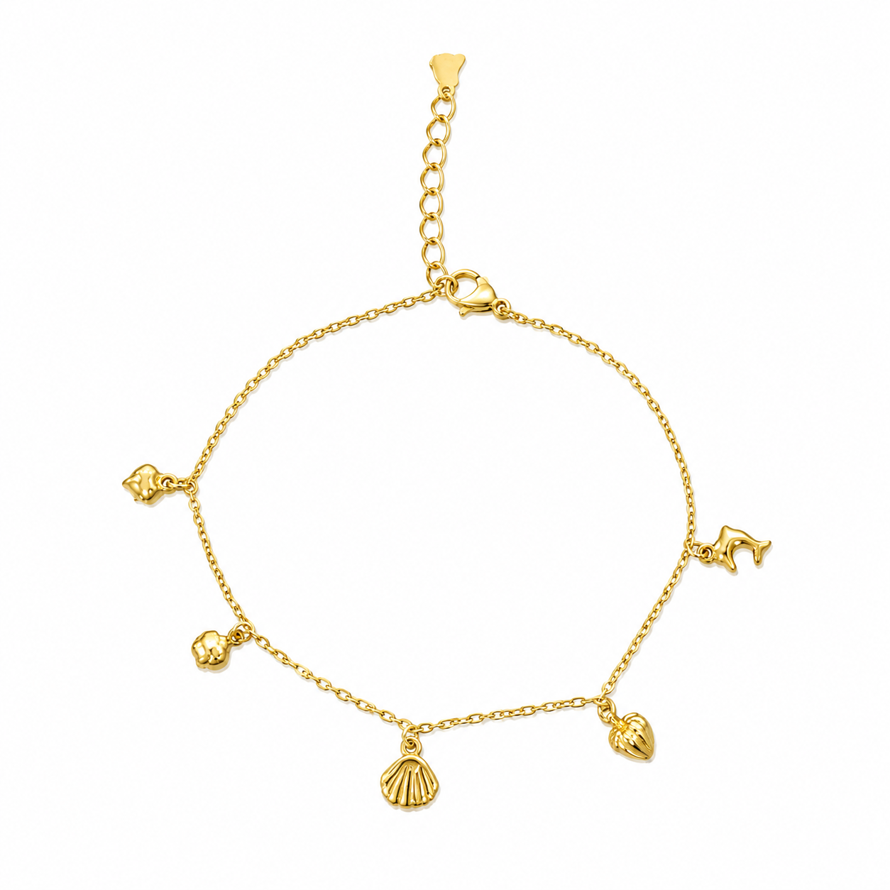 Seaside Treasures Charm Anklet