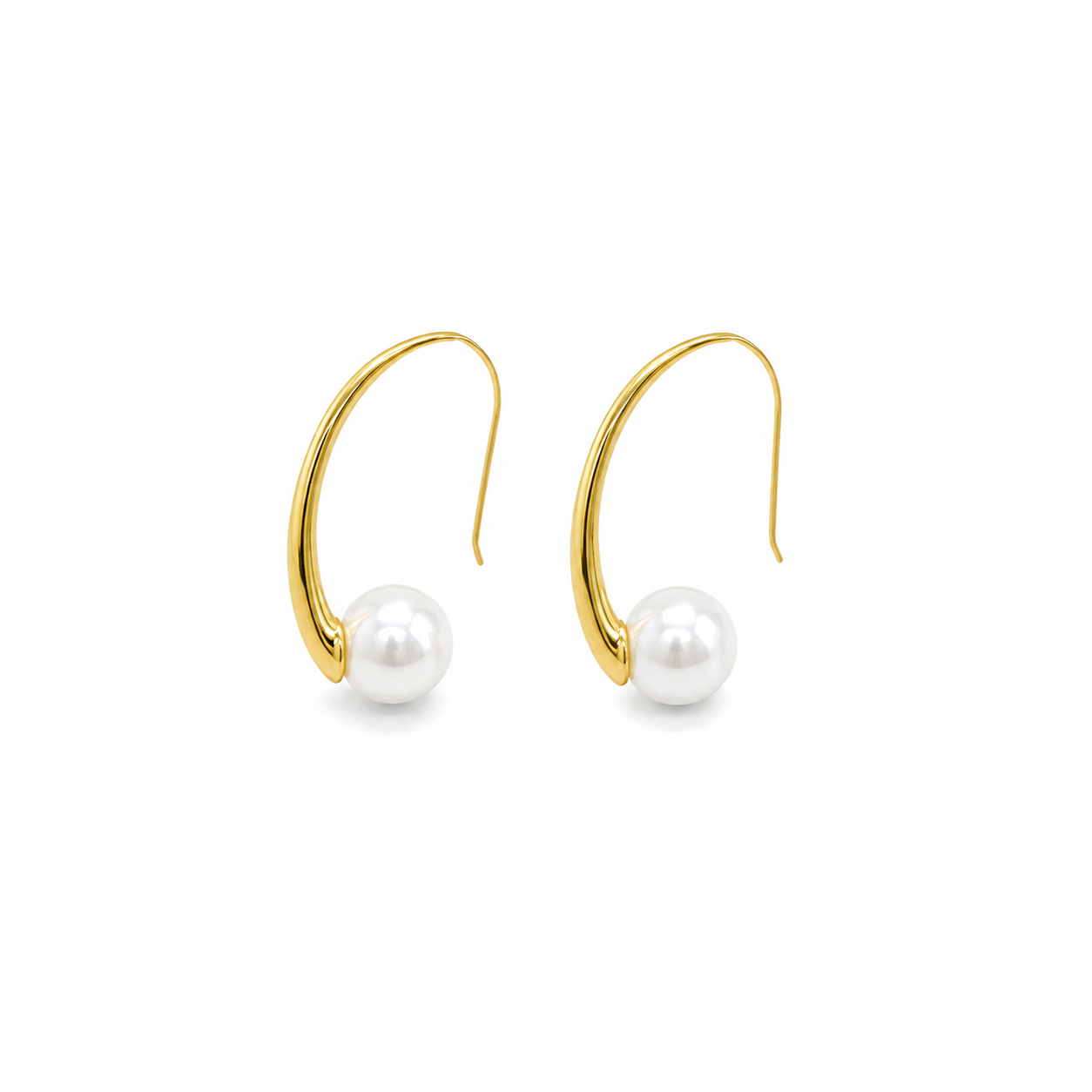 forME by MINOUS Pearl Curve Drop Earrings