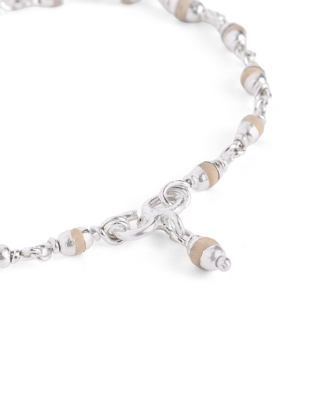 925 Silver Tulsi Beads Bracelet