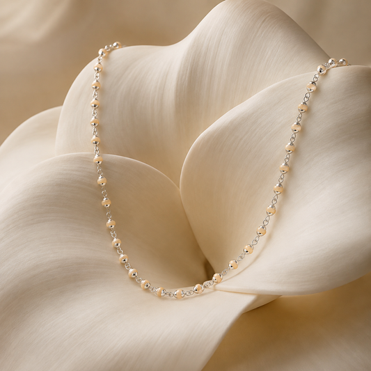 Silver Spiritual Tulsi Mala