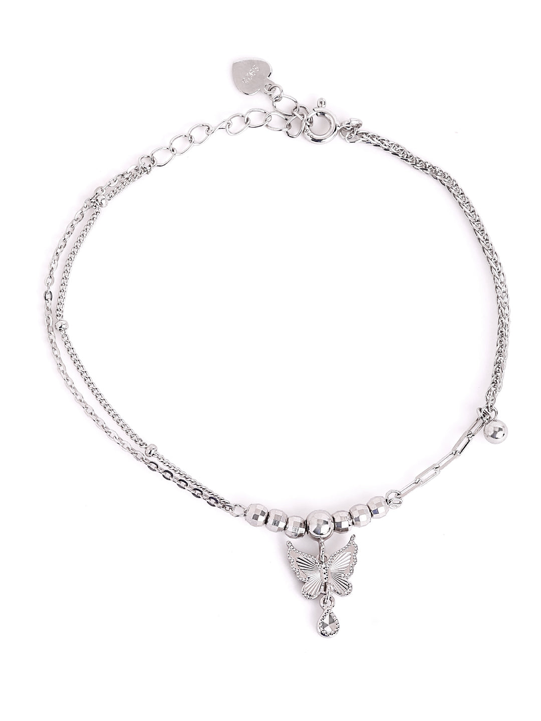 Luna Butterfly Bead 925 sterling silver Bracelet
