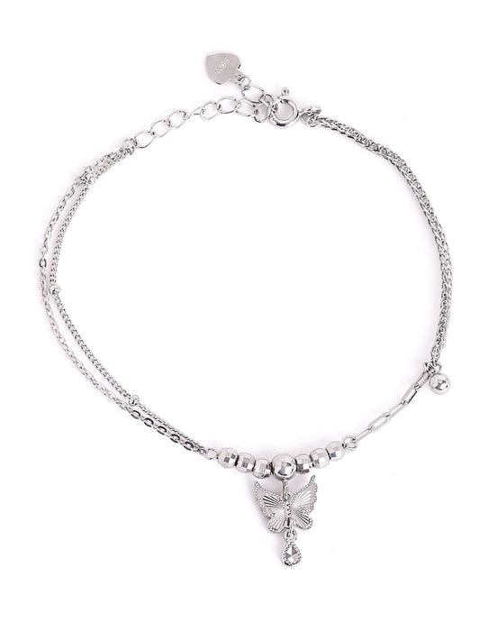 Luna Butterfly Bead 925 sterling silver Bracelet
