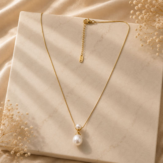 Demi Fine Double Pearl Necklace