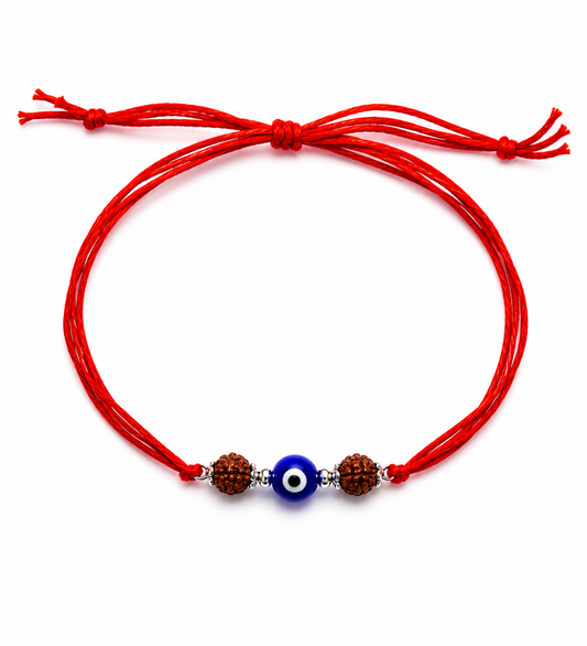 Evil Eye Rudraksha Rakhi